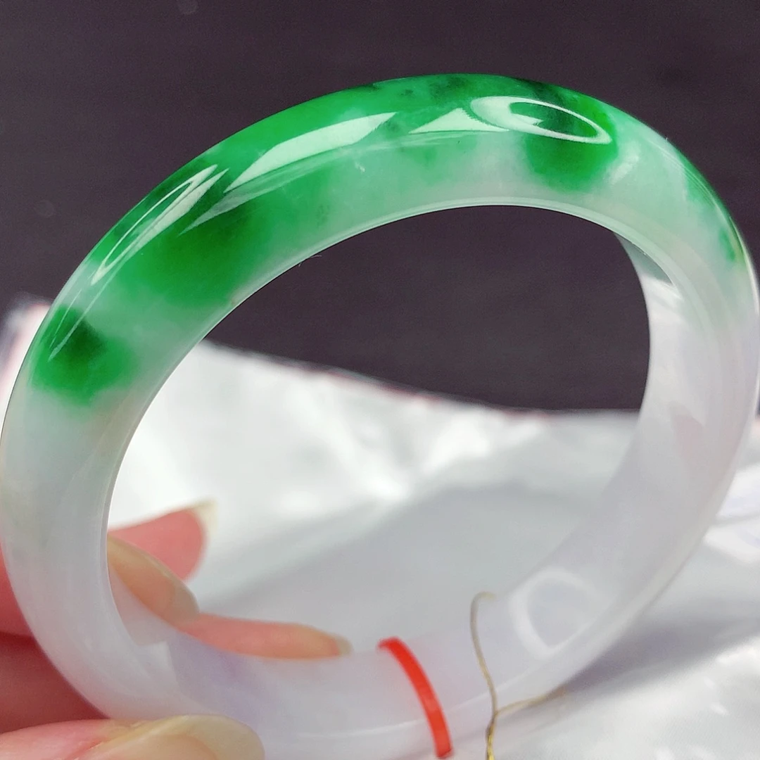 翡翠未镶嵌手镯60圈887