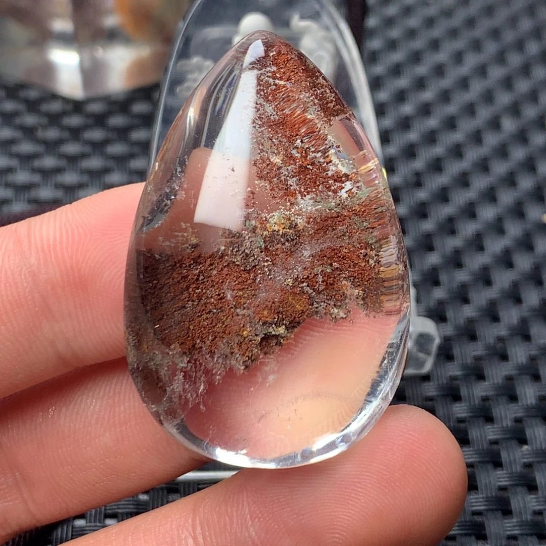 水晶颈饰未镶嵌Y****.天然水晶项链搭配