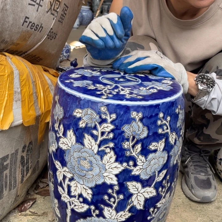 陶瓷251000，高温手绘釉下彩0000