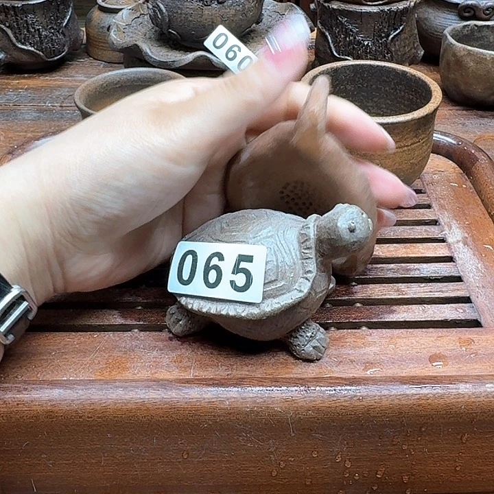 纯手工制作粗陶茶具