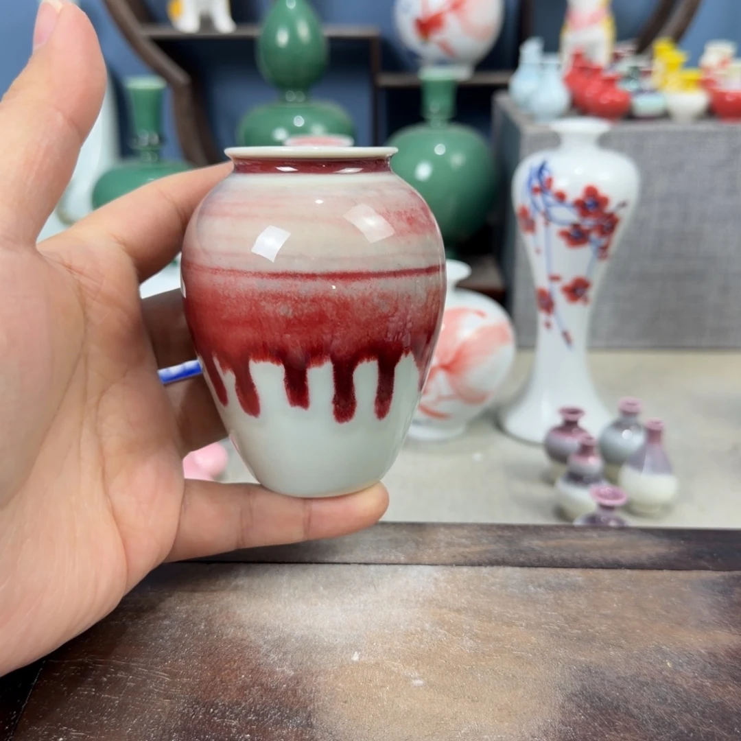 陶瓷手工小花器摆件