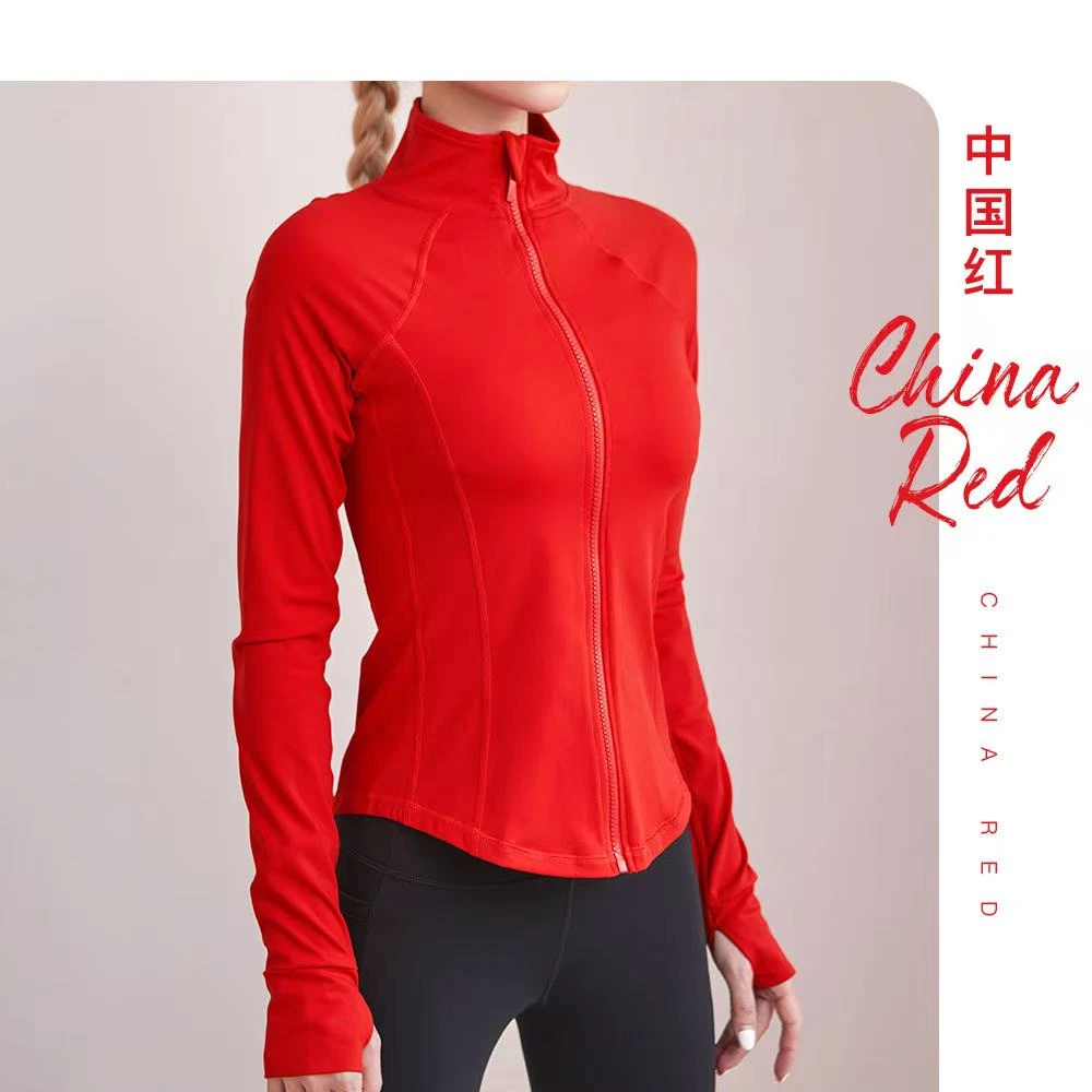 女士运动外套跑步瑜伽健身服修身运动服春夏款健身显瘦同款上衣