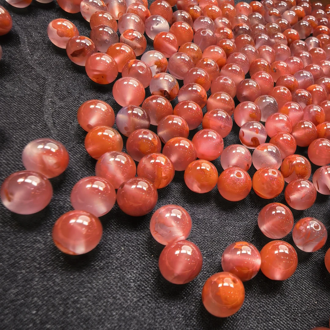 【NN01】大禧定制南红（卡8mm）单珠多样性发其一