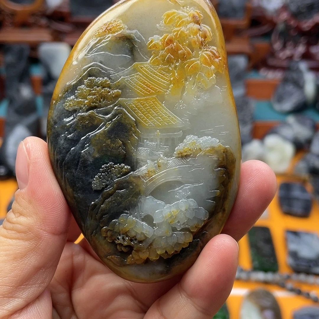 沐***风和田玉未镶嵌把件