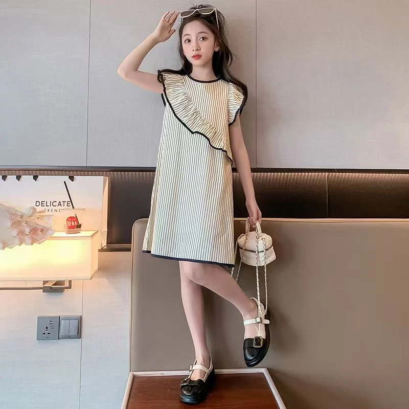 2025女童条纹连衣裙