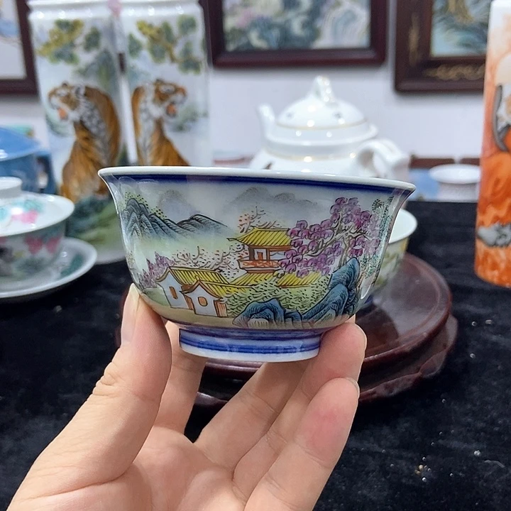 景德镇陶瓷艺术主人杯善*