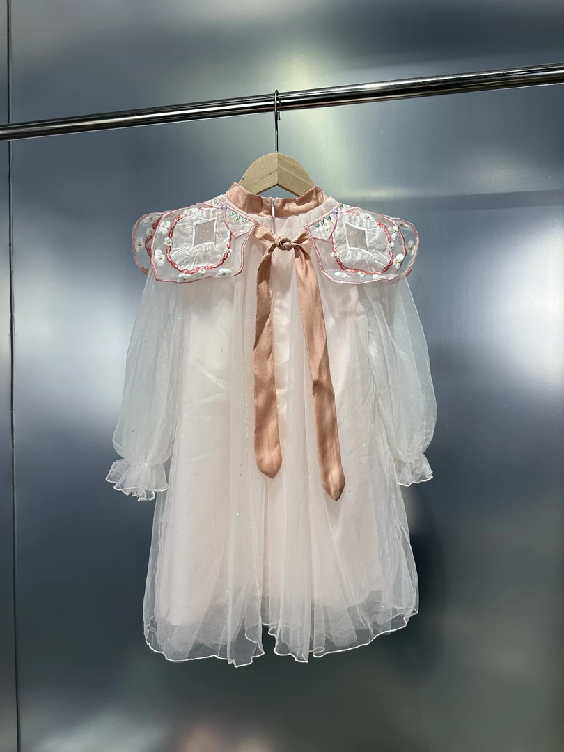 130码男女童夏季连衣裙2025新款宝宝唐装国风公主裙子夏装汉服