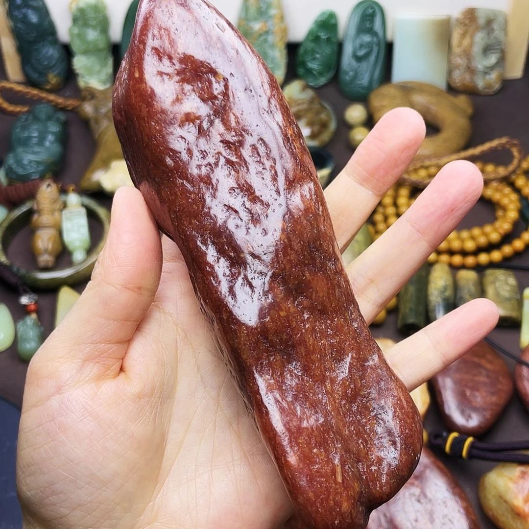 岫岩河磨玉（透闪石质玉）未镶嵌颈饰