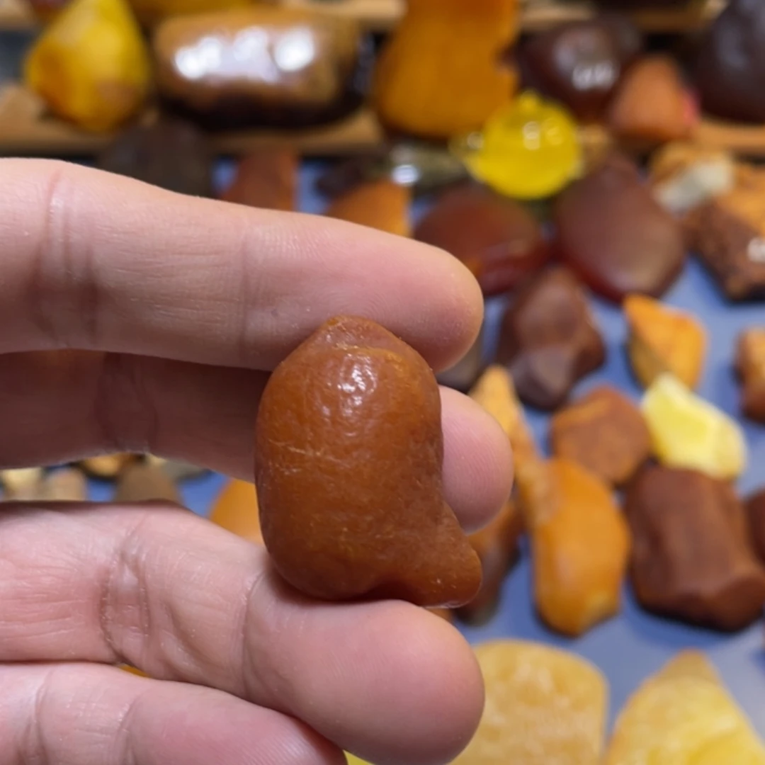 定制琥珀未镶嵌猫**侠原矿