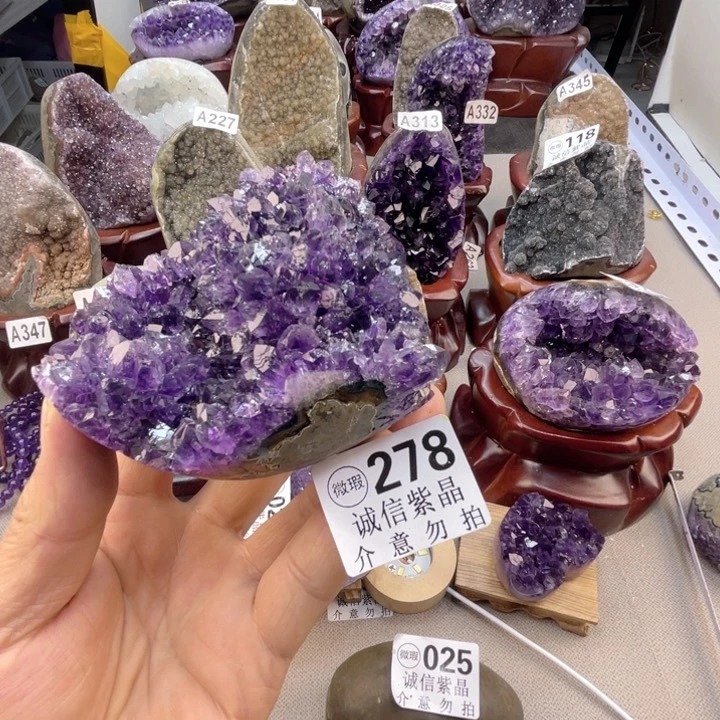 未镶嵌大型摆件（非配饰）紫晶石*