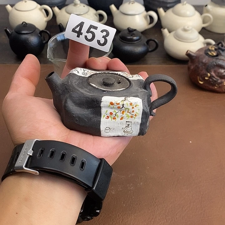 453紫砂壶书法手绘