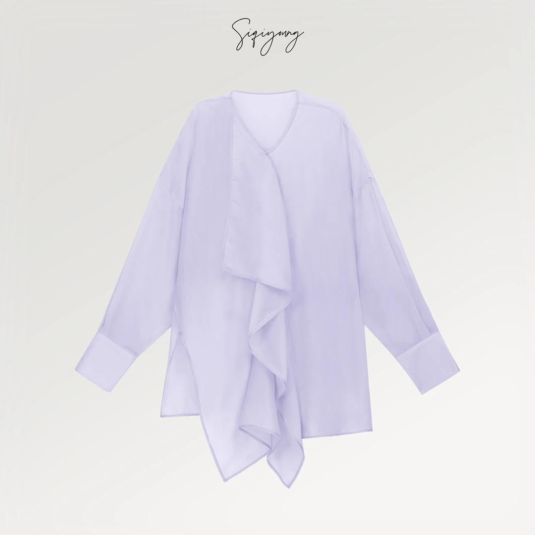 SIQIYOUNG【Maggie精选】空山新雨-不规则廓形衬衫