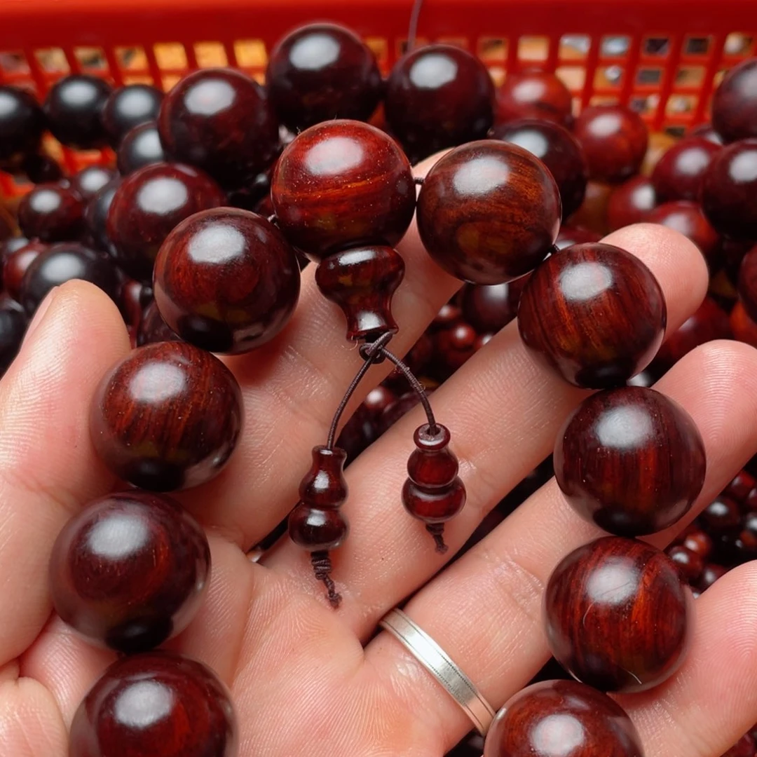檀香紫檀（小叶紫檀）手串/手链见**齐2.0印度小叶紫檀三通