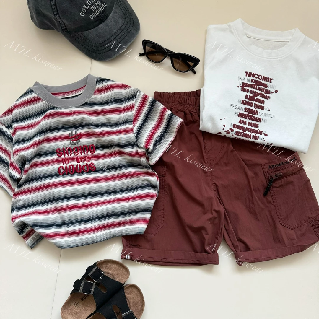 MJL丨【现货】2025夏款丨短袖裤子儿童组合套装M81