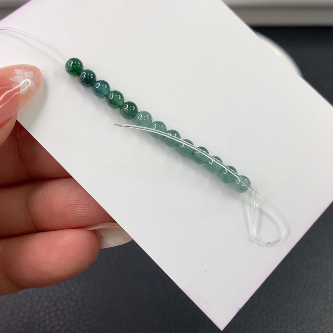 翡翠手链未镶嵌你**和翡翠散珠DIY多样性自发