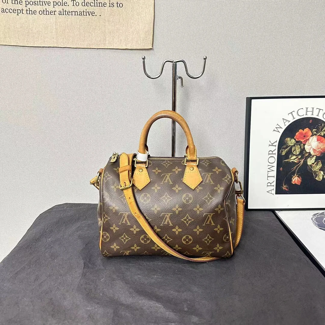 95新 LouisVuitton/路易威登 /LV波士顿25肩带款/speedy/手提包