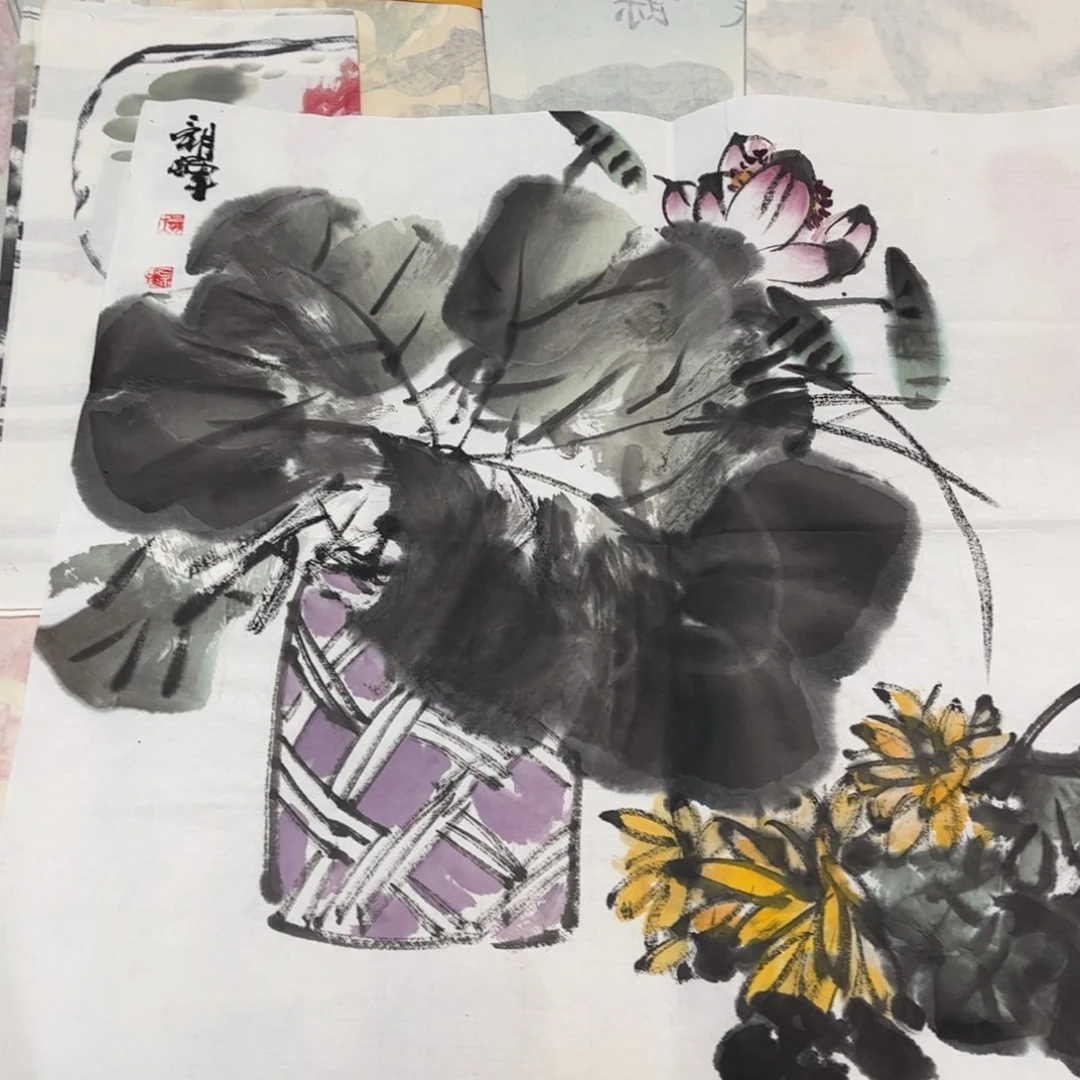 国画12.1纯手绘无边框作品