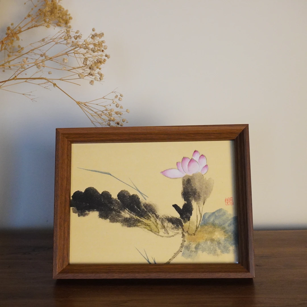 《和和美美》纯手绘国画摆台