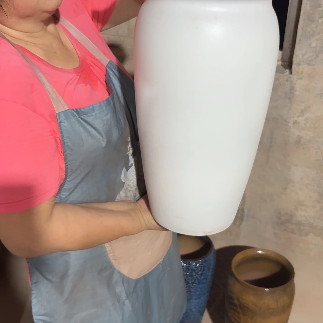 紫砂花盆口20高41一个