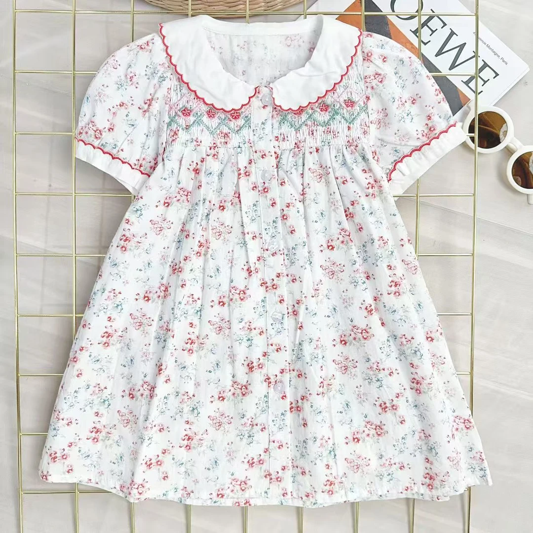 【玫瑰花圃】B180女宝夏款连衣裙时尚百搭碎花公主裙