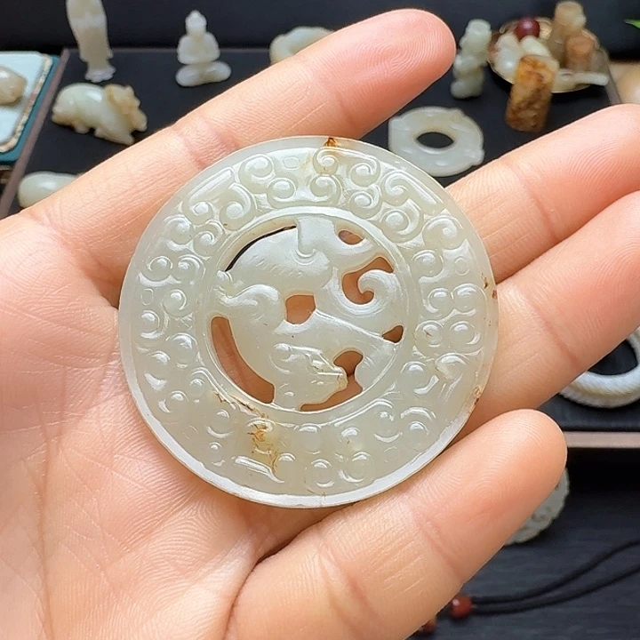 和田玉挂件未镶嵌张**辉