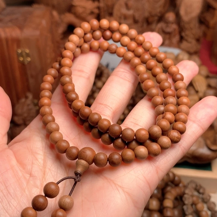 檀香木手串/手链老山檀0.6多圈微瑕