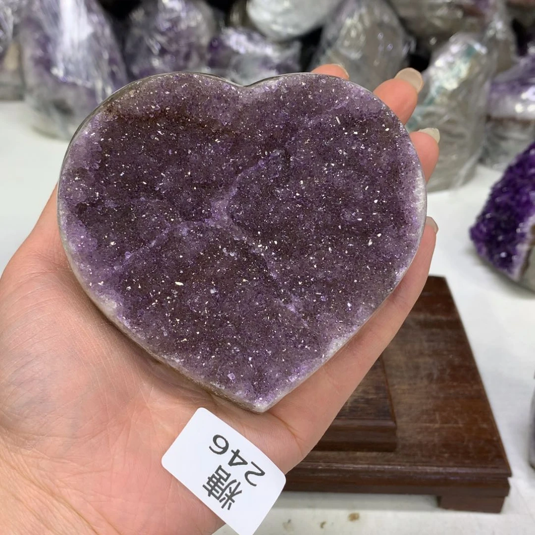紫晶摆件未镶嵌水晶