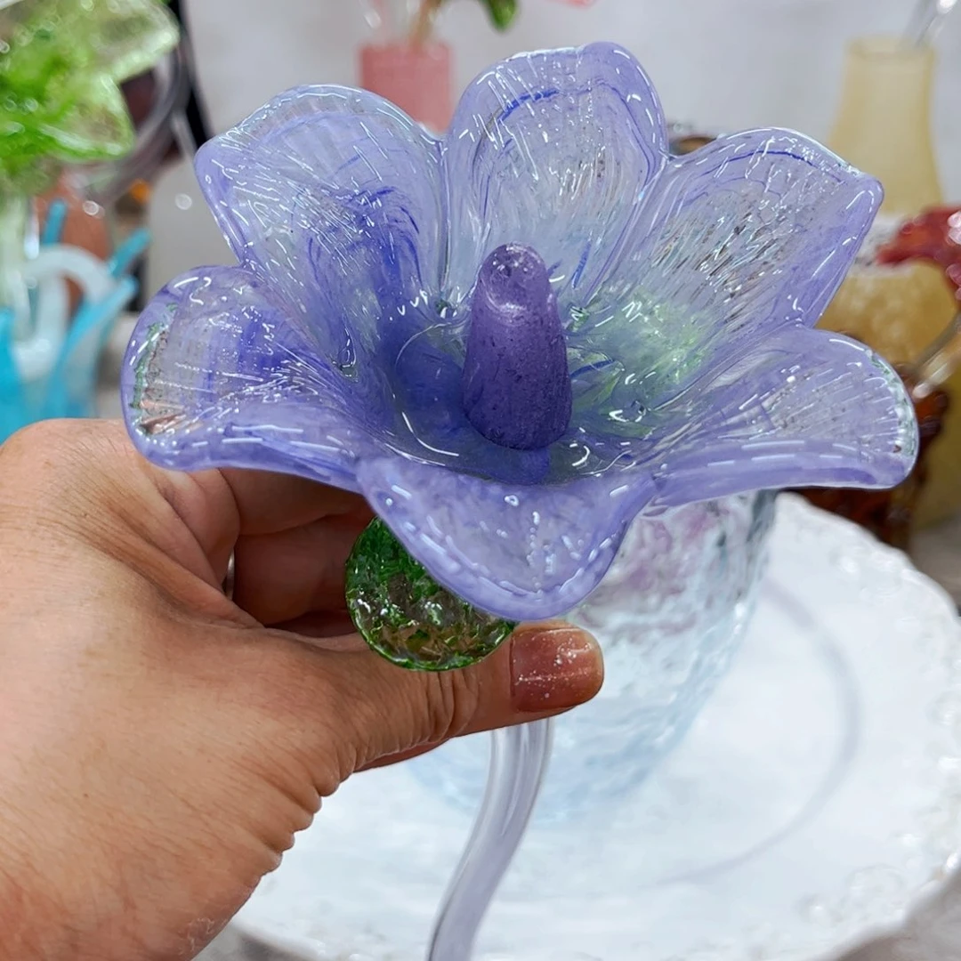 紫百合  家悦琉璃花器摆件
