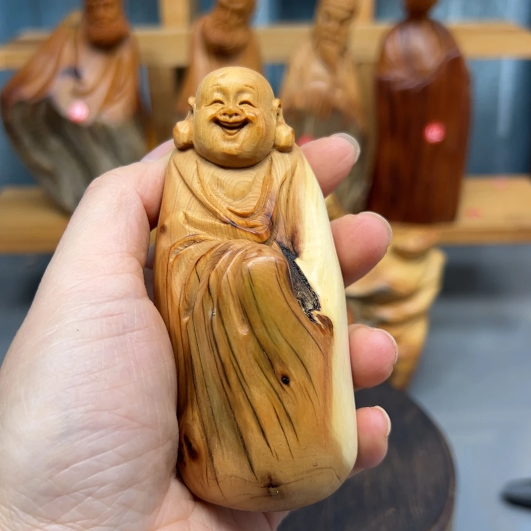 少***帅柏木崖柏木摆件手把件，