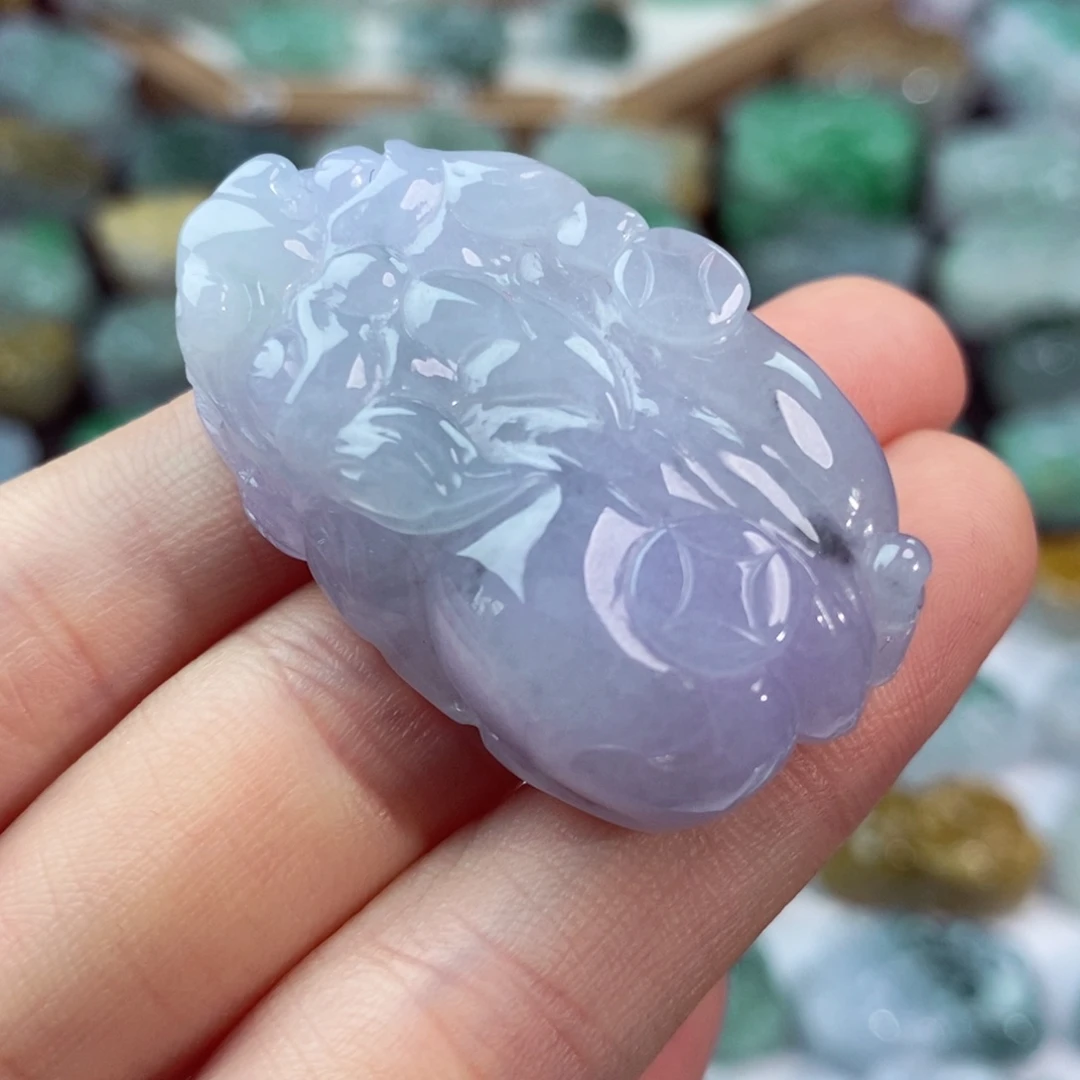 翡翠未镶嵌颈饰天然