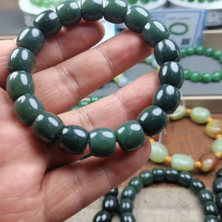 和田玉未镶嵌手链