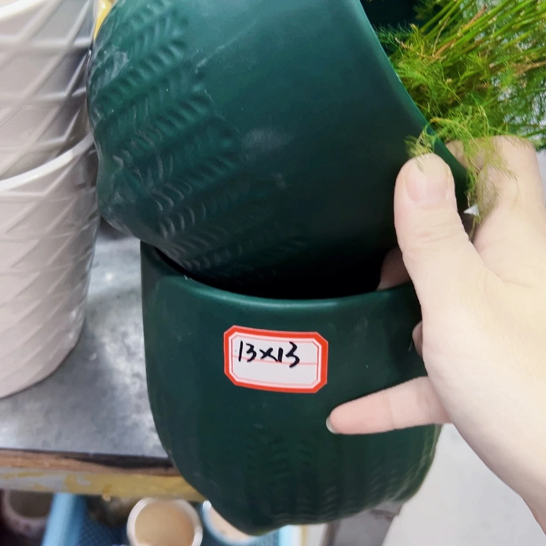 外贸尾单陶瓷花盆凑单10米包邮