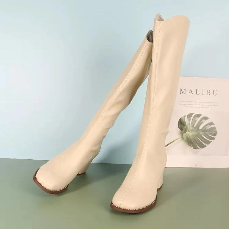 【单棉可选】秋冬新款女士经典百搭长筒靴马丁靴5356-80253/80255