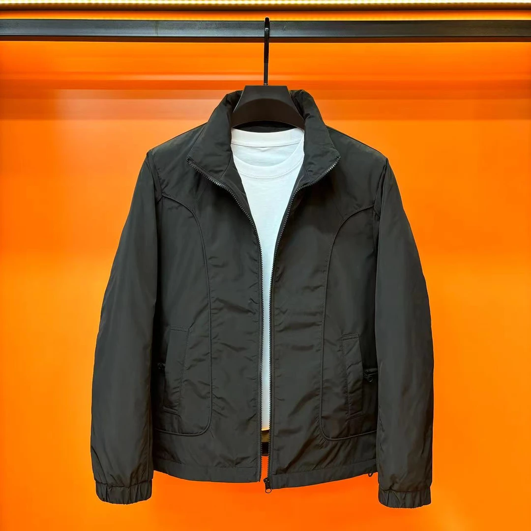 528秋冬立领净版羽绒服休闲舒适夹克轻奢百搭气质轻薄简约外套