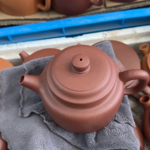 命***星茶壶紫砂底槽清料300cc