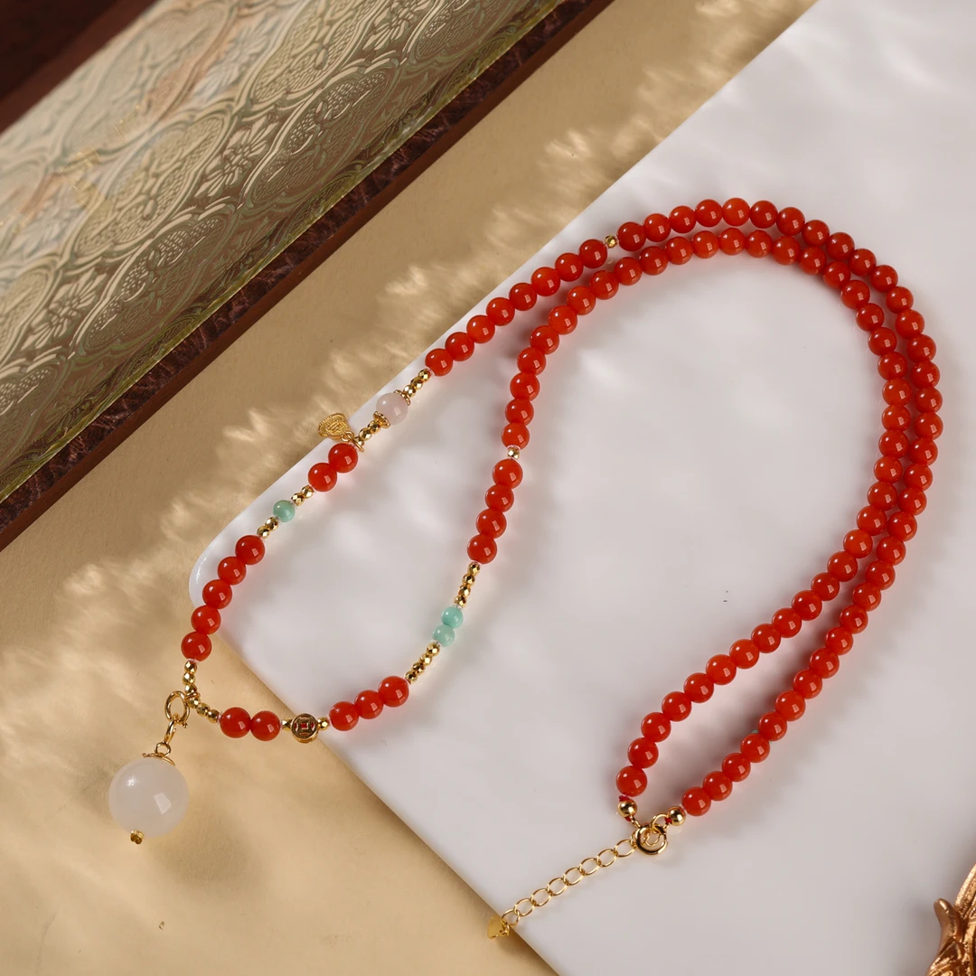 【诗语】南红DIY项链多样性发一 XT-407