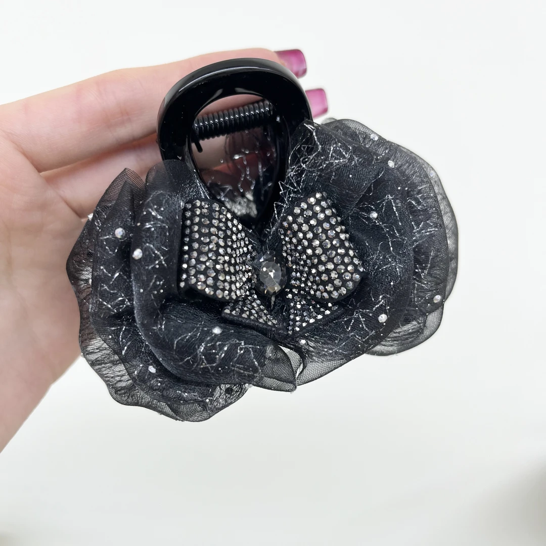 L796少女8CM风极简风女抓夹原创设计发夹头子百搭时尚小抓夹法式