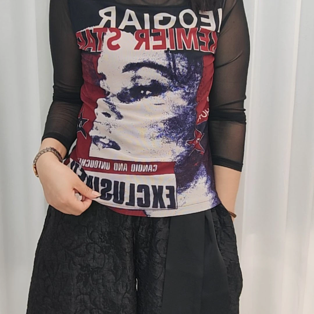 (郑州银基)2025春秋时尚堆领长袖袖打底时尚减龄上衣