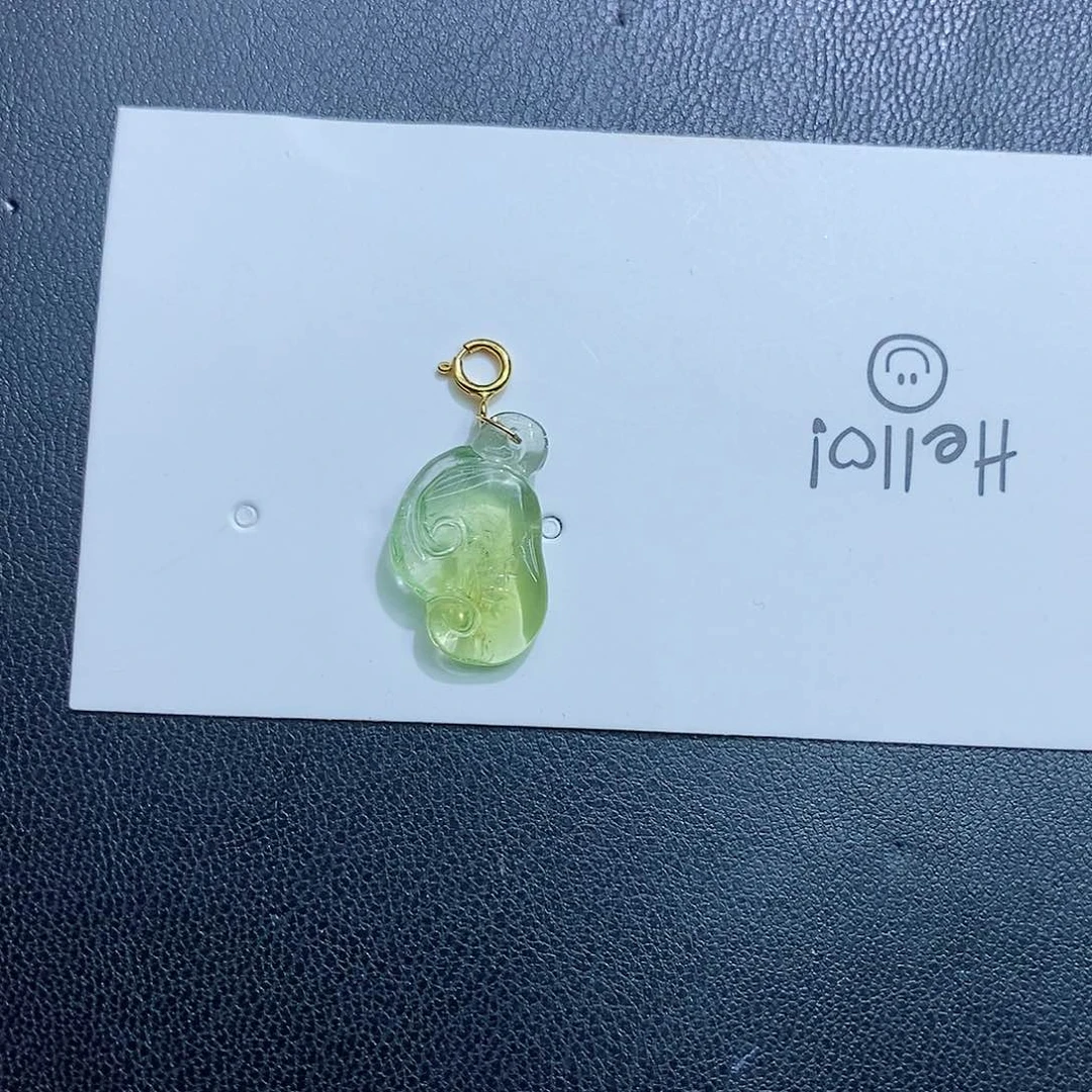 碧玺颈饰未镶嵌碧玺吊坠