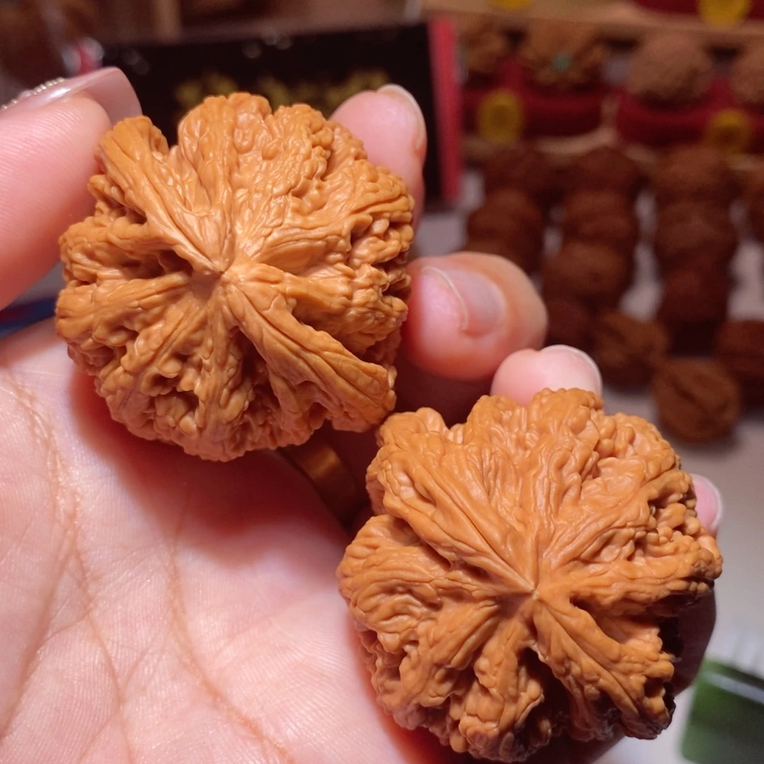 文玩核桃把件全品46尺球筋