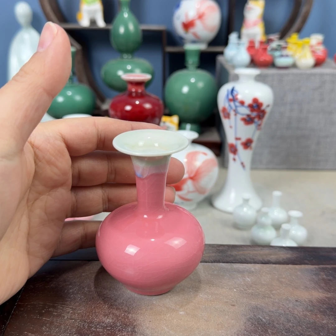 陶瓷手工小花器摆件