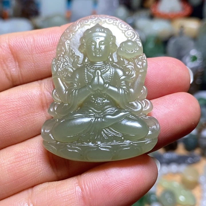 和田玉未镶嵌颈饰