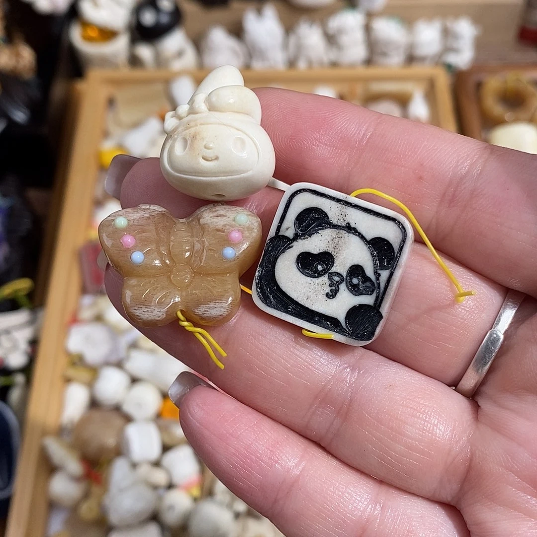 鹿骨把件?****?M5蝴蝶加美乐迪头加熊猫牌不退换