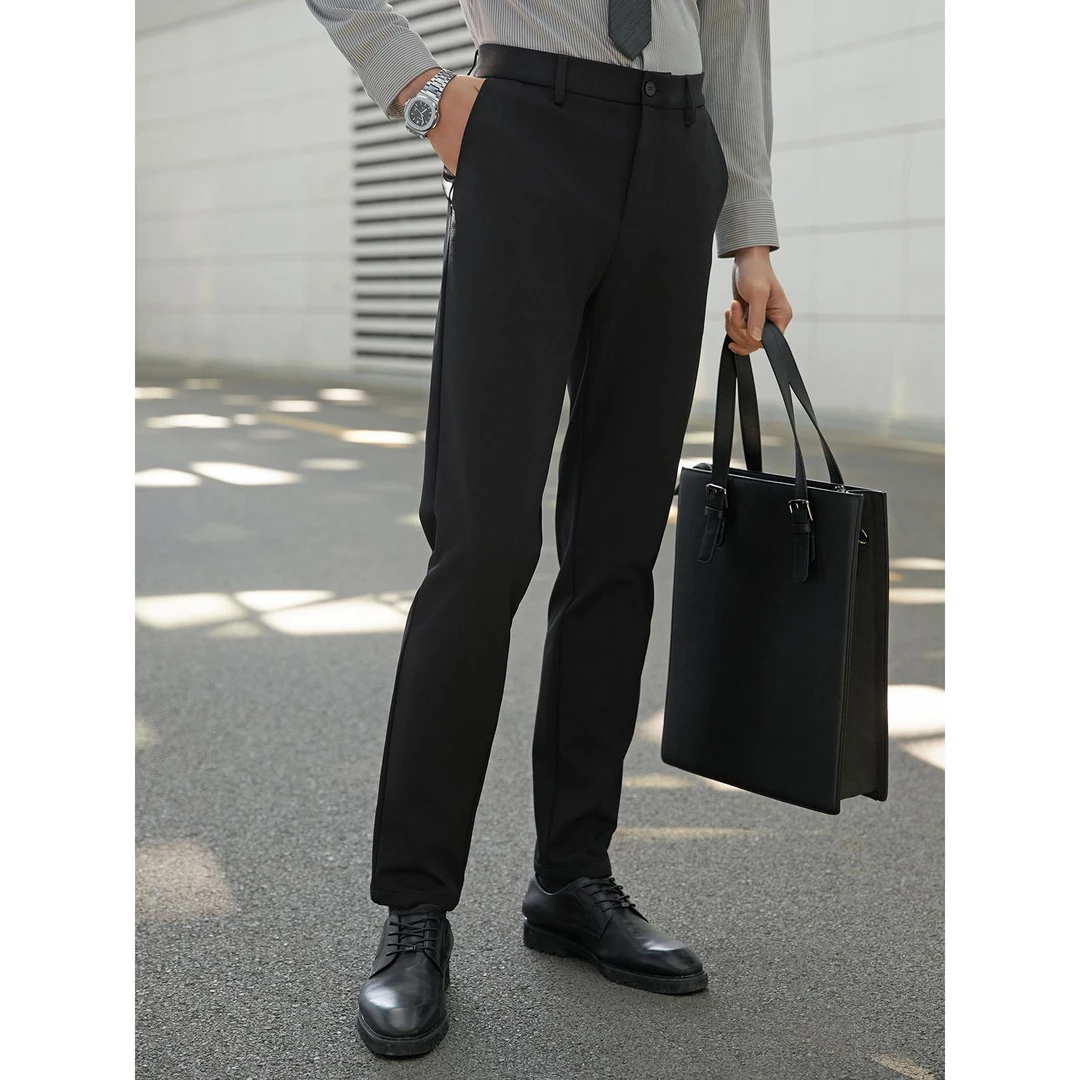 Lilanz/利郎休闲裤男士直筒修身防风弹力【商场同款】 (24QXK004)