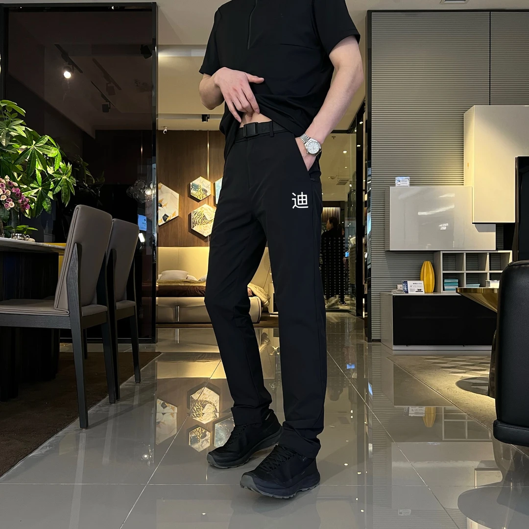 外贸原单男士户外冬季加绒休闲裤轻奢百搭商务休闲直筒裤