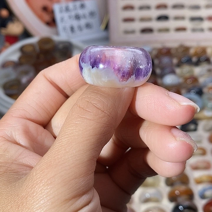 P****玛瑙/玉髓未镶嵌戒指B 86不退换港14