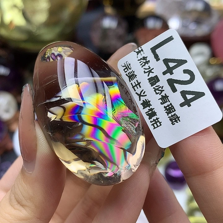 水晶未镶嵌珠宝半成品手把件