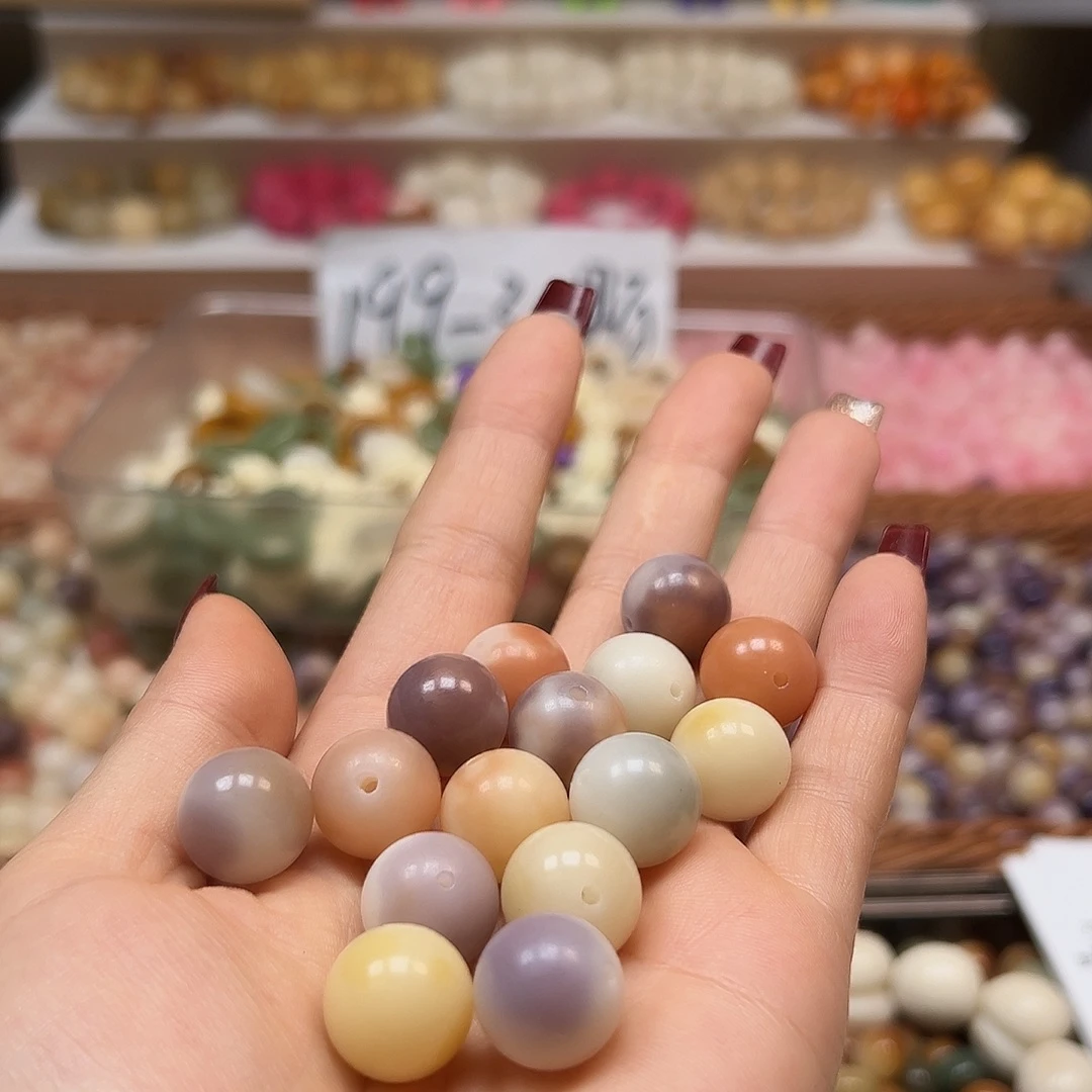 手串菩提根/象牙果卡15非料飘花圆20颗