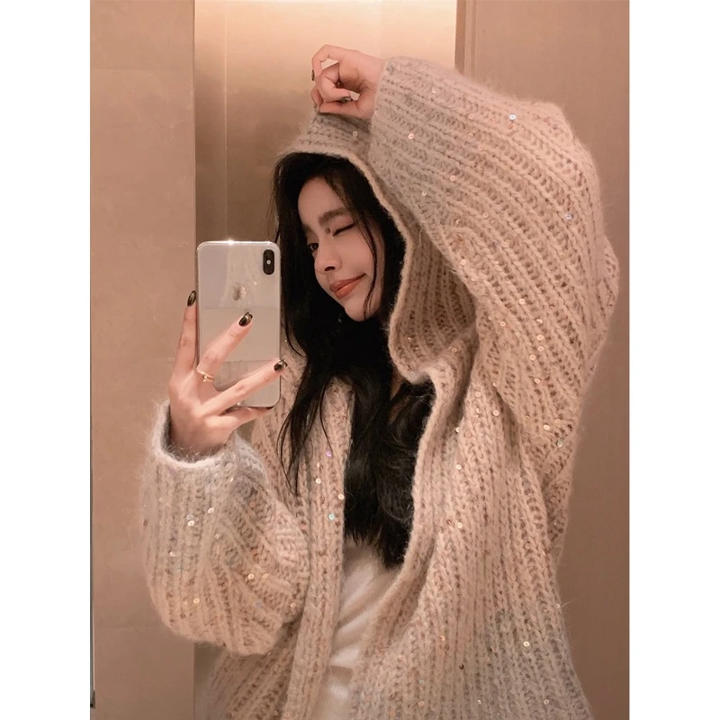 【LILYLIKES】 进口多色珠片纱 黑标限量开衫慵懒