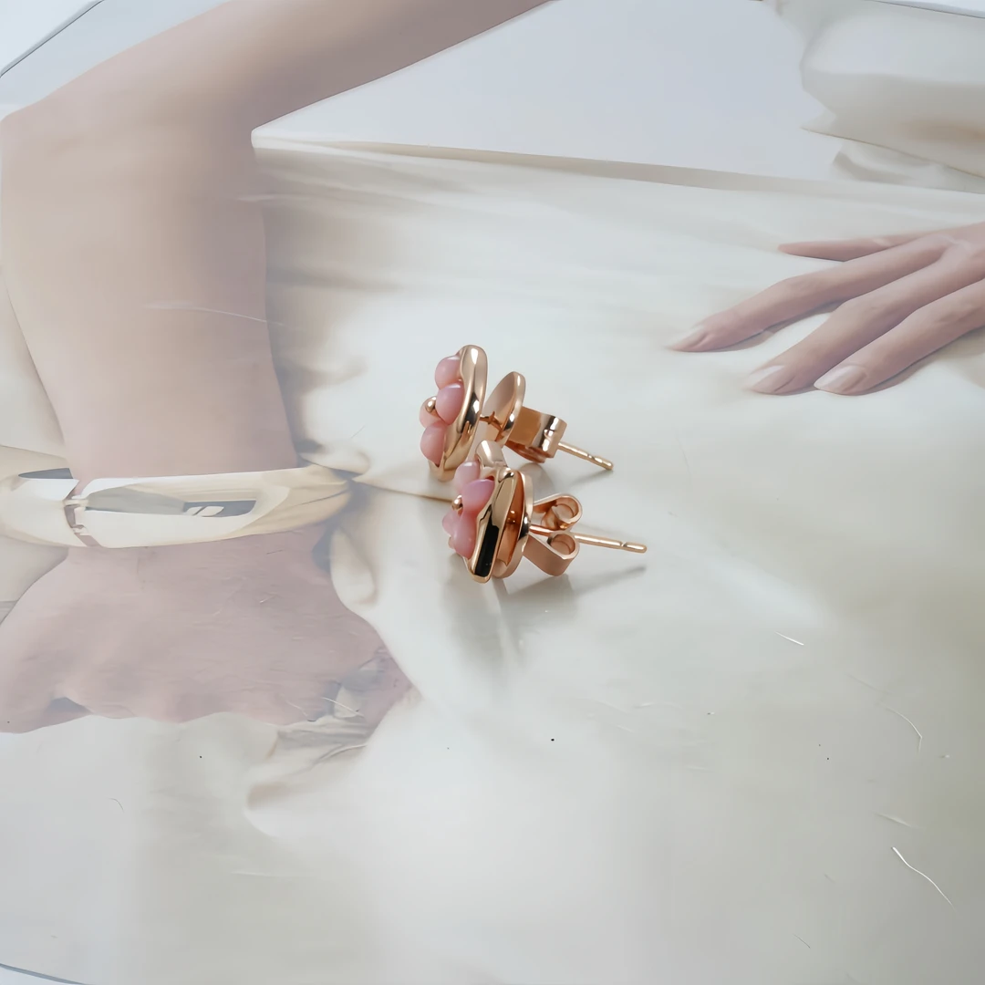 铜合金树脂耳饰 耳环8497